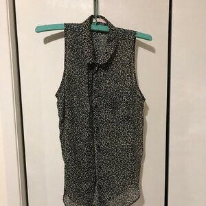 Ardene Ladies Animal Print Blouse Size Medium